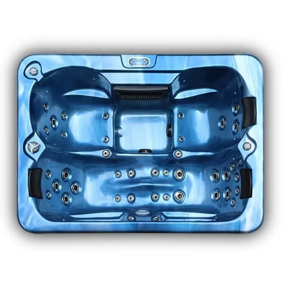 1.5KW LED লাইট এবং ওজোন জেনারেটরের সাথে আয়তক্ষেত্রাকার হট টব
