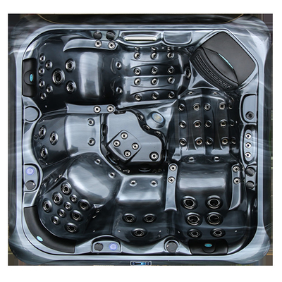 M-780D 5 ব্যক্তি হট টাব এক্রাইলিক সাদা মার্বেল Balboa কন্ট্রোল সিস্টেম ম্যাসেজ বাথটাব ঘূর্ণি